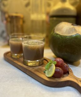 Grape Coconut Cooler | Grape Coconut Water Cooler | Fresh Grape Cooler | Summer Fruit Cooler — recipe by Renu Dalal